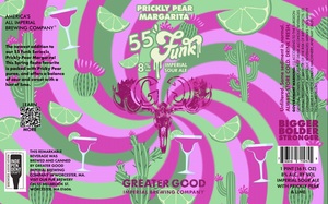 Greater Good Imperial Brewing Company 55 Funk Imperial Sour Ale Prickly Pear Margarita