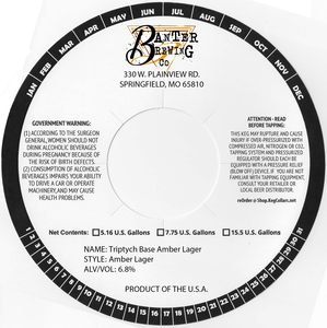 Triptych Base Amber Lager 
