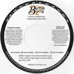 Triptych Cherry Wood Amber Lager 
