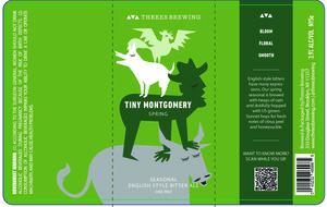 Tiny Montgomery Spring Seasonal English Style Bitter Ale April 2023