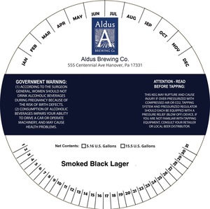 Aldus Brewing Co. Smoked Black Lager