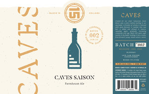 Block 15 Brewing Co. Caves Saison Batch 002