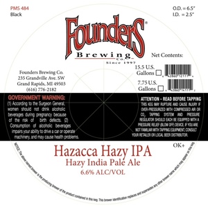 Founders Hazacca Hazy IPA