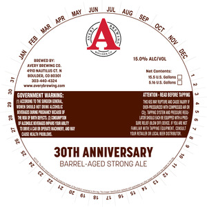 Avery Brewing Co. 30th Anniversary