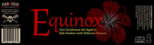 Paradox Beer Company Equinox April 2023