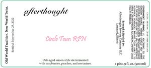 Afterthought Brewing Company Circle Tour: Rpn April 2023