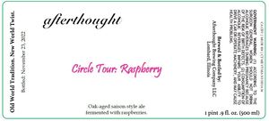 Afterthought Brewing Company Circle Tour: Raspberry