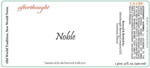 Afterthought Brewing Company Noble