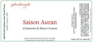 Afterthoguht Saison Auran Calamansi & Meyer Lemon April 2023