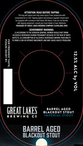 Great Lakes Brewing Co. Barrel Aged Blackout Stout April 2023
