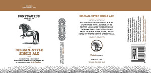 Ponysaurus Brewing Belgian-style Single April 2023