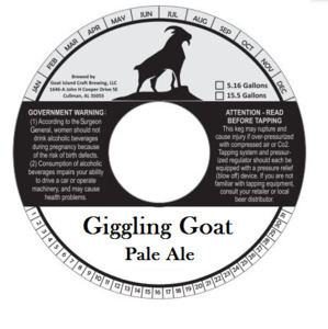 Giggling Goat Pale Ale April 2023