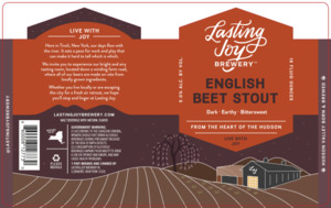 Lasting Joy Brewery English Beet Stout April 2023