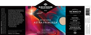 Blind Enthusiasm Brewing Company Astraprimursa April 2023