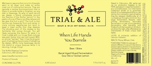 Trial & Ale Brewing Company When Life Hands You Barrels