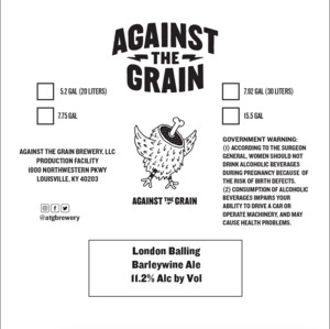 Against The Grain London Balling