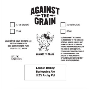 Against The Grain London Balling April 2023