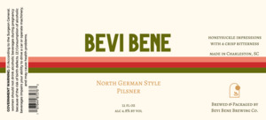 Bevi Bene Brewing Co North German Style Pilsner