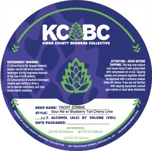 Kings County Brewers Collective Yacht Zombie