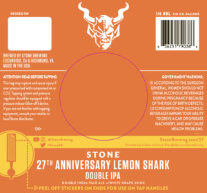 Stone Lemon Shark 27 Anniversary April 2023