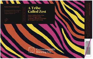 Commonwealth Brewing Co A Tribe Called Zest