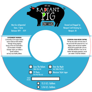Radiant Pig Craft Beers Mexican Style Lager