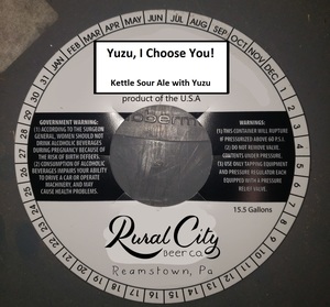 Rural City Beer Co. Yuzu, I Choose You! April 2023
