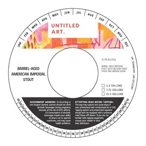 Untitled Art. Barrel Aged American Imperial Stout