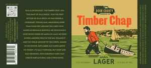 Door County Brewing Company Timber Chap Amber Lager April 2023