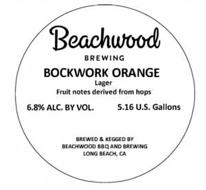 Beachwood Bockwork Orange April 2023