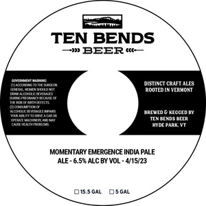 Momentary Emergence India Pale Ale April 2023