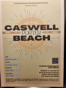 Caswell Beach Porter 