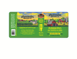 Lancaster Brewing Company Plough Pils Dry- Hopped Pilsner April 2023