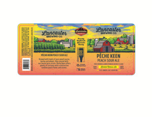 Lancaster Brewing Co. Peche Keen Peach Sour Ale April 2023