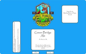 Rice Family Brewing Green Bridge Ale An American Ale