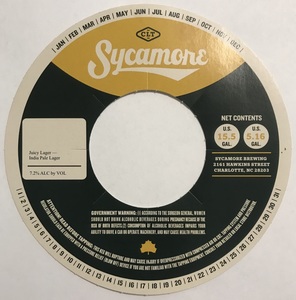 Sycamore Juicy Lager April 2023