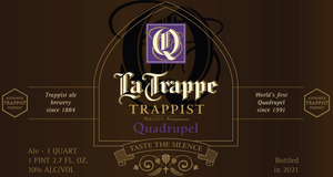 La Trappe Trappist Quadrupel April 2023