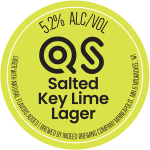 Indeed Brewing Company Qs Salted Key Lime Lager