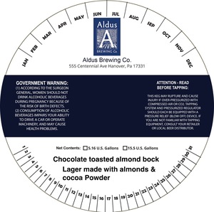 Aldus Brewing Co. Chocolate Toasted Almond Bock
