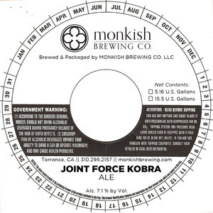 Monkish Brewing Co. LLC Joint Force Kobra