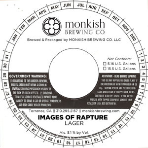 Monkish Brewing Co. LLC Images Of Rapture April 2023