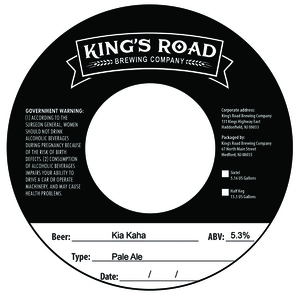King's Road Brewing Company Kia Kaha Pale Ale
