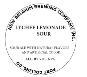New Belgium Brewing Company, Inc. Lychee Lemonade Sour