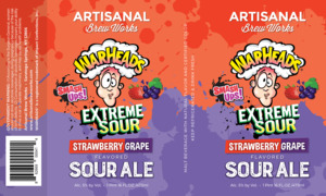 Warheads Extreme Sour Ale Smash Ups Strawberry Grape April 2023