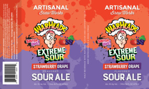 Warheads Extreme Sour Ale Smash Ups Strawberry Grape