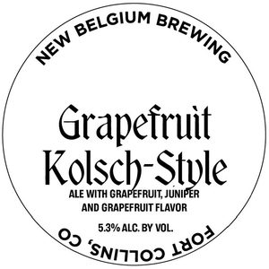 New Belgium Brewing Grapefruit Kolsch