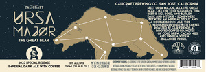 Calicraft Ursa Major: The Great Bear - Imperial Dark Ale With Coffee