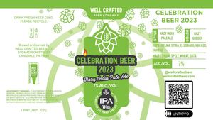 Well Crafted Beer Company Celebration Beer April 2023