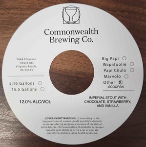 Commonwealth Brewing Co Scoopski