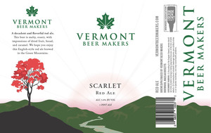 Vermont Beer Makers Scarlet April 2023